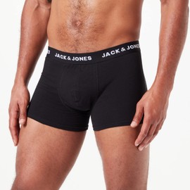 JACK & JONES Men's Jacmarty Giftbox Boxer Shorts & Socks, Black/pack: black - black, L