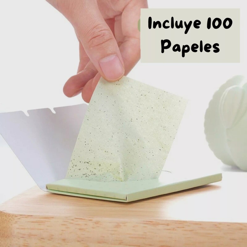 Veraly Papel Facial Absorbente De Grasa Elimina Brillo Portatil 1pz