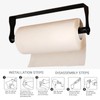 GOWODOOO Paper Towel Holder Under cabinets,Wall Mount Paper Towels Holder