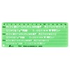 Shinwa Sokutei TE-6 Template Alphanumeric Symbol Ruler 66014