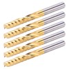 5pcs Spiral Router Bit High Speed Steel Milling Cutter CNC
