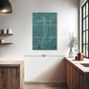 ElephantStock - Coastal Blueprint II Wall Art - Vertical Multi