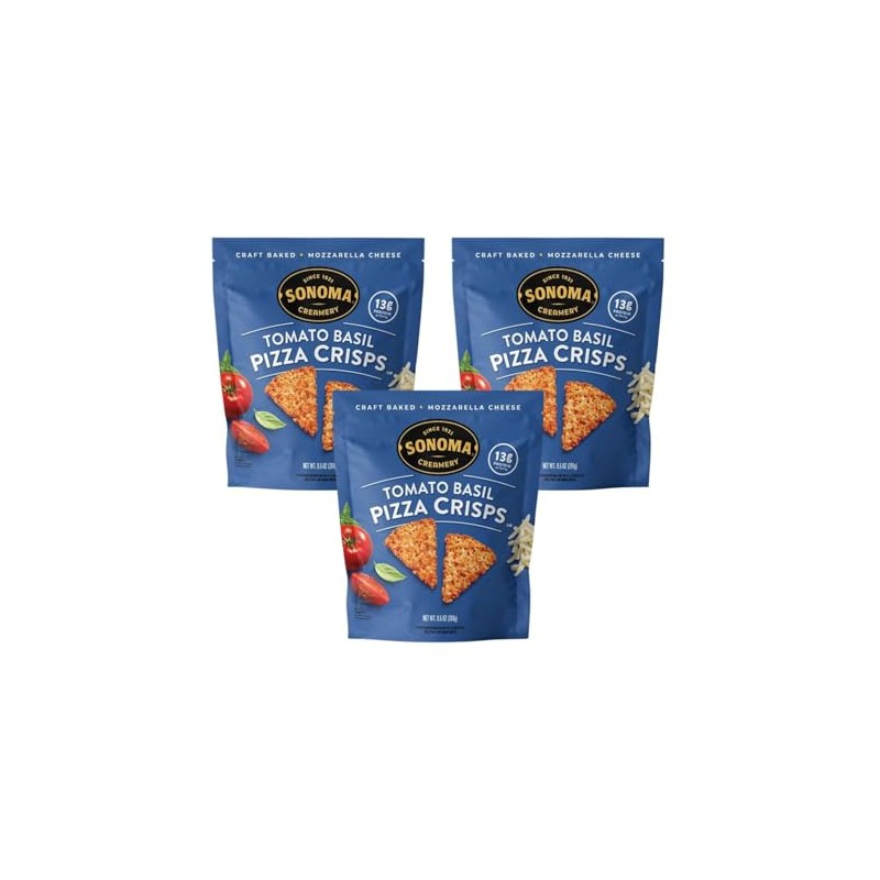 Sonoma Creamery - Pizza Crisps, Tomato Basil, 9.5 Oz (3