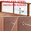 BLIKA 65 Pack Stainless Steel Protector Sleeves for 1/8" 5/32"