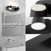 URSOLA 2 Light Bathroom Vanity Light, LED Black Bathroom Light