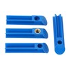 4PCS Fuel Injector Nozzle Flush Cleaner Adapter Universal Cleaning Tool