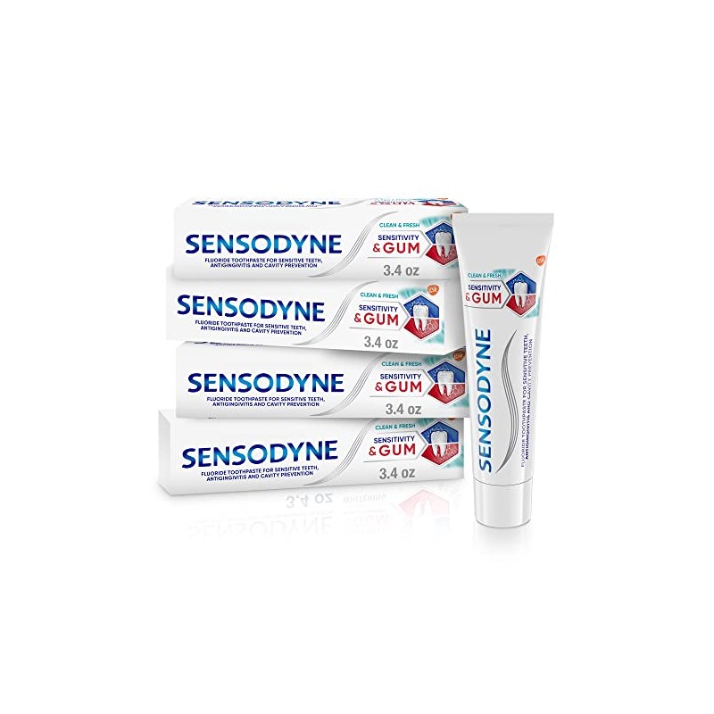 Sensodyne Sensitivity & Gum Sensitive Toothpaste for Gingivitis, Sensitive Teeth
