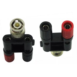 Wiredco 5X BNC Male to 4mm Dual Banana Binding Post for Test Equipment Radio & More 5Pcs