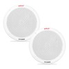 Pyle Marine Radio, Spa Bezel,Adapter, Antenna,Wire, 2x 6.5'' 400W White