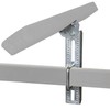 Extreme Max 3006.7087 12" Galvanized Swivel-Top Bunk Bracket with Hardware