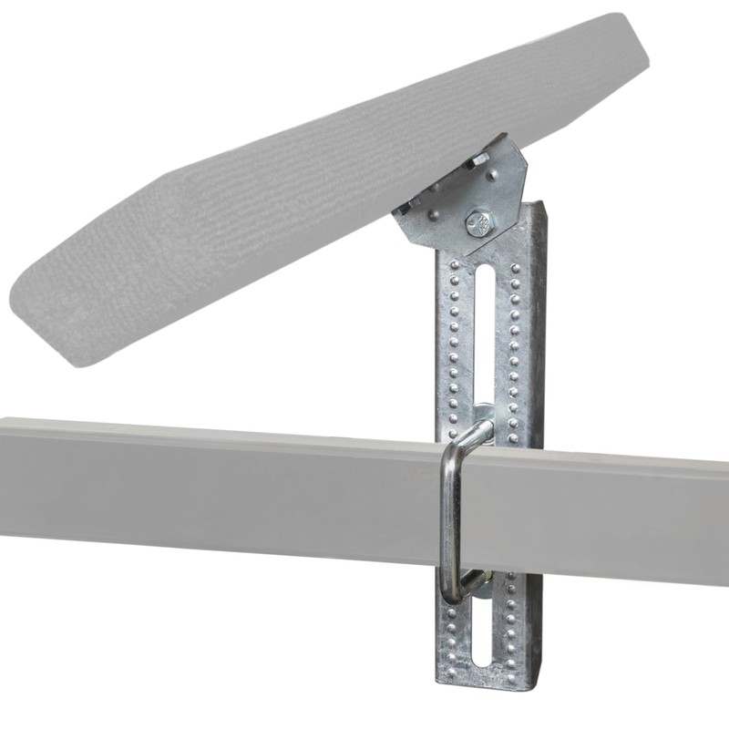Extreme Max 3006.7087 12" Galvanized Swivel-Top Bunk Bracket with Hardware