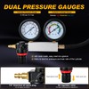 Nilight Cylinder Leak Down Tester, Gasoline Engine Compression Dual Gauge