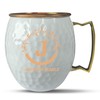 Custom Copper Moscow Mule with Hammered Painted Finish - Engraved