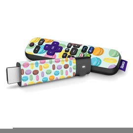 MightySkins Skin Compatible with Roku Streaming Stick + - Macarons | Protective, Durable, and Unique Vinyl Decal wrap Cover | Easy to Apply, Remove, and Change Styles | Made in The USA