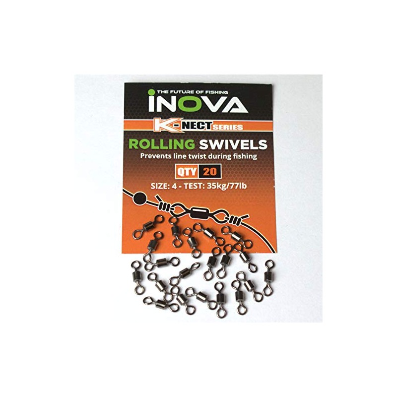 Inova Rolling Swivels: Size 4-77lb - 1 Pack