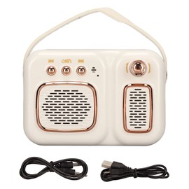 Bluetooth Speaker Multifunction Bluetooth 4.1 EDR HiFi Stereo Deep Bass Mini Wireless Speaker for Home Outdoor Party White