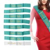 8Pcs Bride Bridesmaid Sash Gold Letters Hypoallergenic Material Wedding Bride