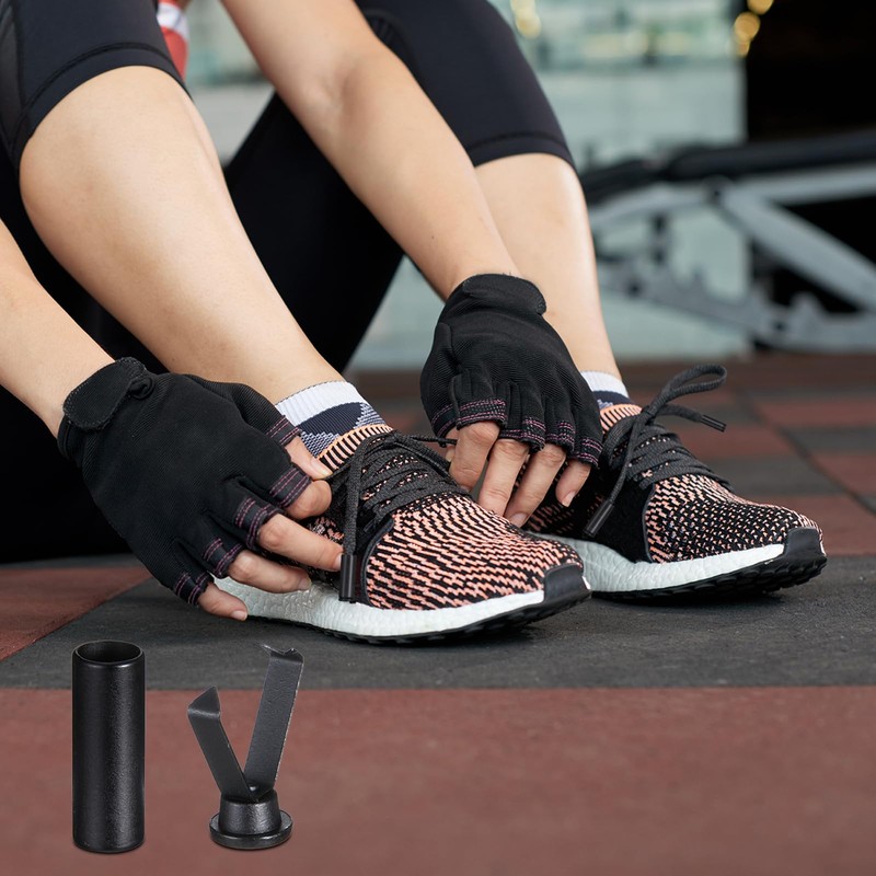 YQQYG Cord Ends Metal 4 Pairs Black Lace Tips Metal