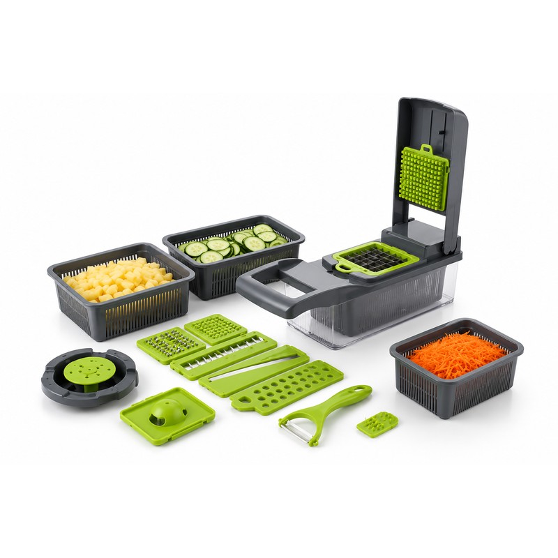 Multifunctional Vegetable Cutter for Kitchen Prep – Easy Shredding, Dicing