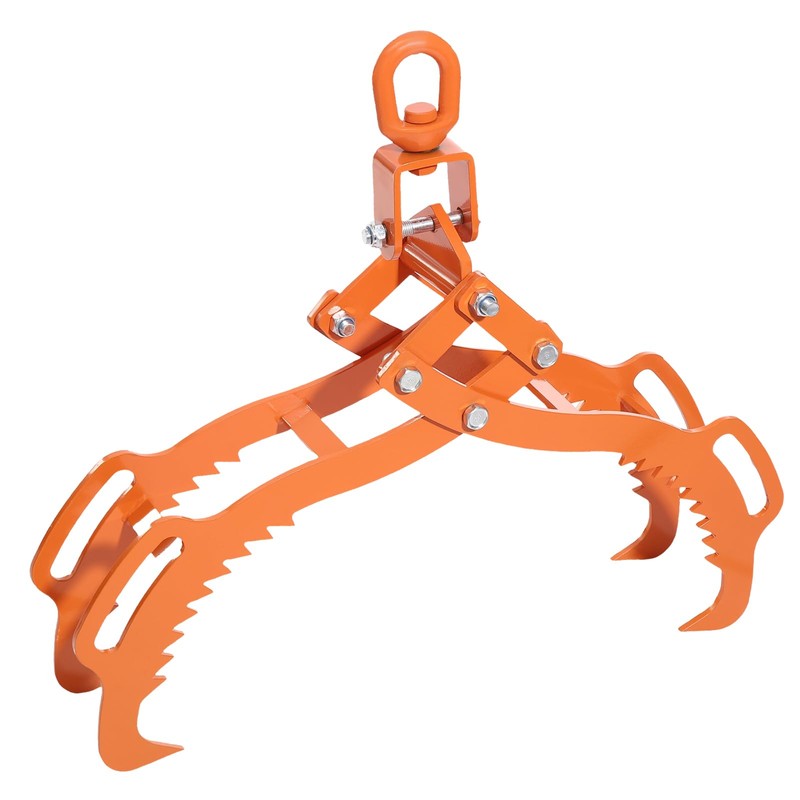 JAYGOVAN 28" 4 Claw Log Grapple Logging Log Lifting Tongs,