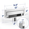 Bernkot Linear Wall Drain 12’’, 304 Stainless Steel Side Drain