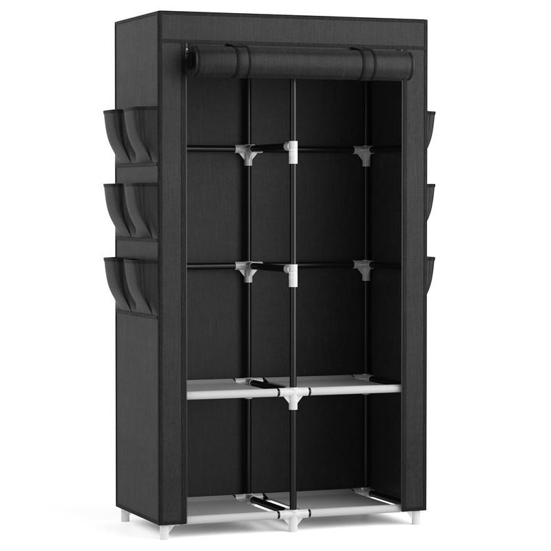 VTRIN Portable Closet Wardrobe Closet for Hanging Clothes with 4