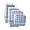 DII Waffle Weave Kitchen Collection, 100% Cotton, Kitchen Set, Blue