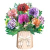 Mothers Day Card, Paper Love 3D Carnation Flower Bouquet Pop