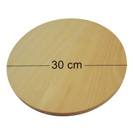 Round Pizza Board Circular Wooden Plate Chopping Board Cutting Serving Pizza Solid Wood – 30 cm – 12 Inches