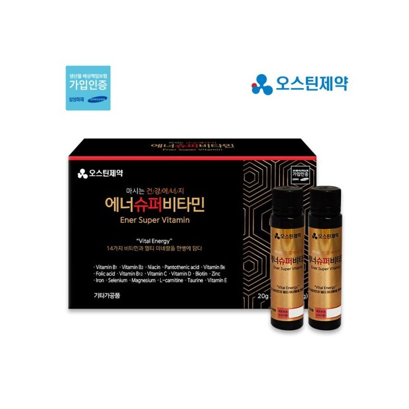 오스틴제약 에너 슈퍼 멀티비타민(20gX14병) Austin Pharma Ener Super Multivitamin (20g