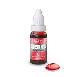 Rainbow Dust ColourFlo Airbrush Ready Food Colouring Red