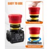 HY57B Industrial Emergency Stop Switch Push Button Switch Fit for