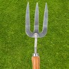 VFM - Stainless Steel Garden Fork With Wooden Handle -