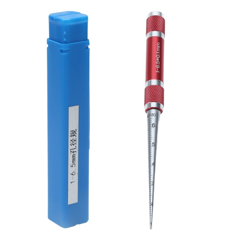 Aperture Gauge Tapered Hole Ruler Stainless Steel Inner Hole Diameter