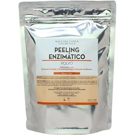 Nuestra Tierra Cosmética Peeling Enzimático en Polvo, con Enzimas Frutales y Keratinasa, para Todo Tipo de Piel, 250 g