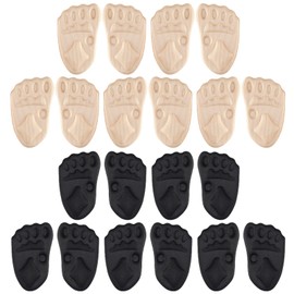 IDNVFY 10 Pairs Non Slip Foot Pads, Soft and Comfortable Forefoot Pads, Invisible College Foot Pads, Shoe Accessories