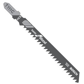 Bosch T-111C Jigsaw Blades for Carpentry, Set of 5
