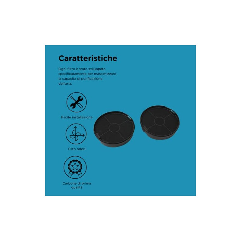 Charcoal filter Mod.47, cod. F00479/1S