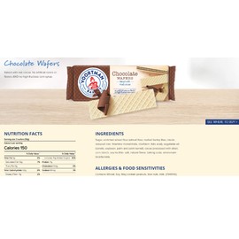 Voortman, Chocolate Wafers, 14.1 Oz. (Pack of 4)