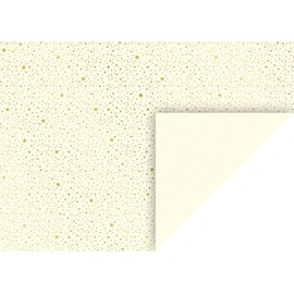 Heyda Golden Stars Design Card 50 x 70 cm Cream 1 Sheet
