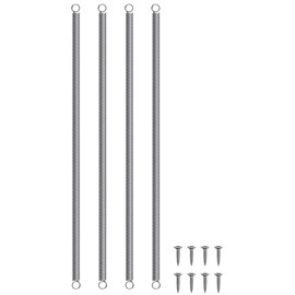 TonGass (4-Pack) 1 ft Stainless Steel RV Screen Door Spring Closure Kit Universal Fit for Square and Radius Screen Corners Double Action Spring Returns Door to Close Position - 4 Springs & 8 Screws