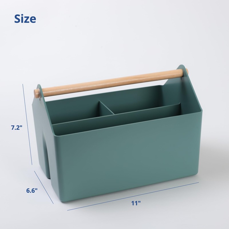 BLUE GINKGO Multipurpose Storage Baskets - Plastic Storage Bins with