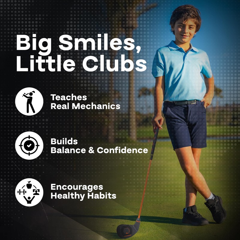 GOLFGEN | PGA Tour Tee-Up 3-Piece Set, Medium, Orange, Right