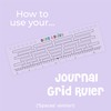 Universal Grid Ruler (Spaces Between Boxes) - Dotted Journaling/Bullet Planning