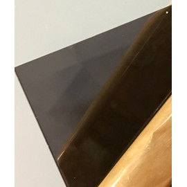 SIBE-R Plastic Supply - Dark Gray/Smoke Transparent Acrylic Plexiglass #2074-1/4" - 12" x 12" Acrylic Plastic Sheet