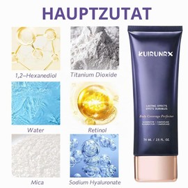 KUIRUNRX Tattoo Cover Up Makeup, Tattoo Cover Make Up, Leg Make-Up, Waterproof, Body Make-Up, Foundation Waterproof for Arm Leg Scars, 74 ml