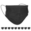 Pack of 10 Black Disposable Face Masks / Mouth Guards