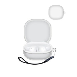 Compatible with REDMI Buds SE Bluetooth Headphones，True Wireless Noise Cancelling Earbuds,Clear Soft TPU Full Body Shockproof Protective Cover with Lanyard,Clear