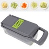 Multifunctional Vegetable Cutter with Egg White Separator 6 Blades Garlic