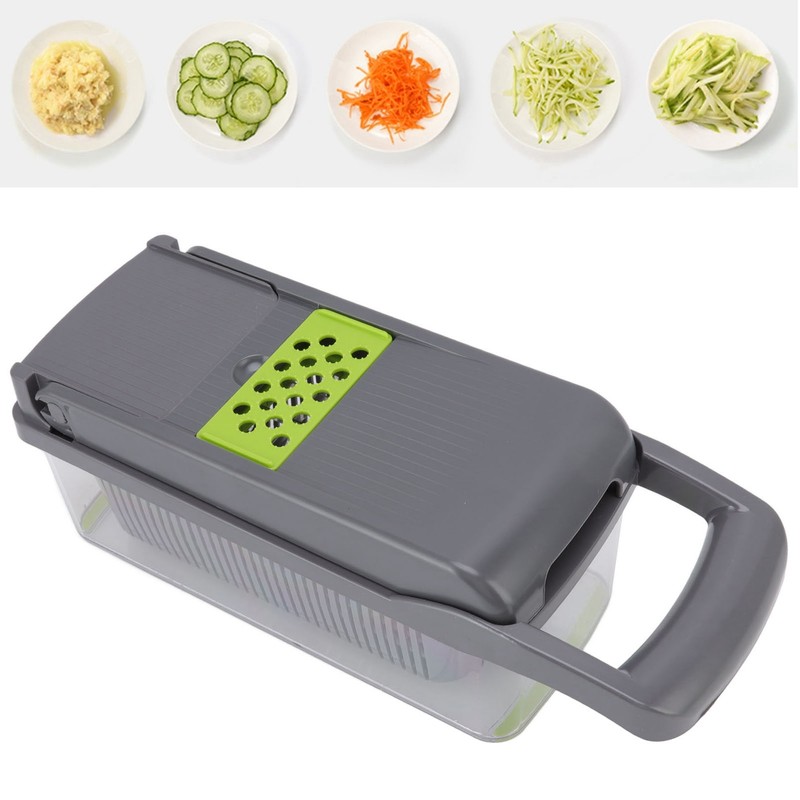 Multifunctional Vegetable Cutter with Egg White Separator 6 Blades Garlic
